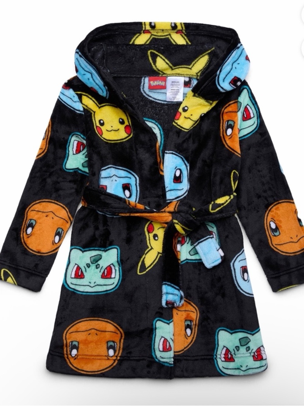 Pokemon Boys Hooded Plush PlushSleep Robe, Size 8